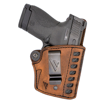 Versacarry Compound G2 Deluxe IWB Holster, Water Buffalo/Kydex Hybrid, Brown, Size 2