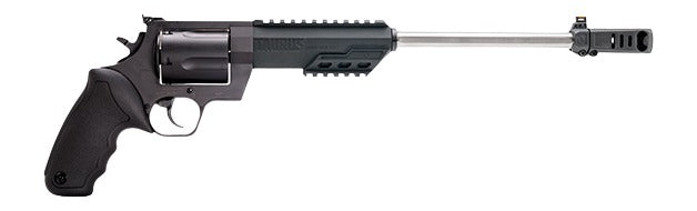 Taurus 2-350141RH Raging Hunter Large 350 Legend 6 Shot 14" Overall Matte Black Picatinny Rail Barrel w/Muzzle Brake, Cylinder & Stainless Steel Frame, Transfer Bar Safety, Exposed Hammer