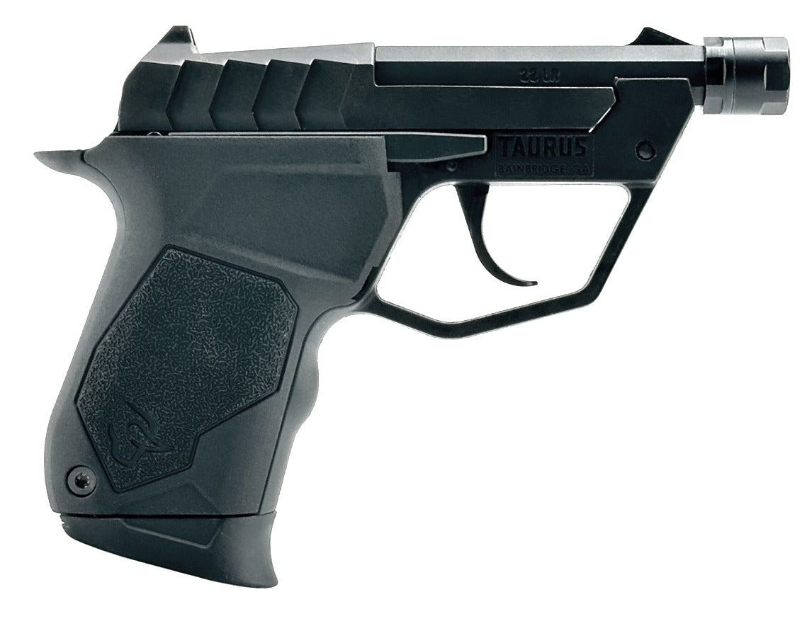 Taurus 1-22TUC131-TH 22TUC Micro Compact Frame 22 LR 9+1 3.10" Black Threaded Barrel, Matte Black Stainless Steel Slide, Black Polymer Frame