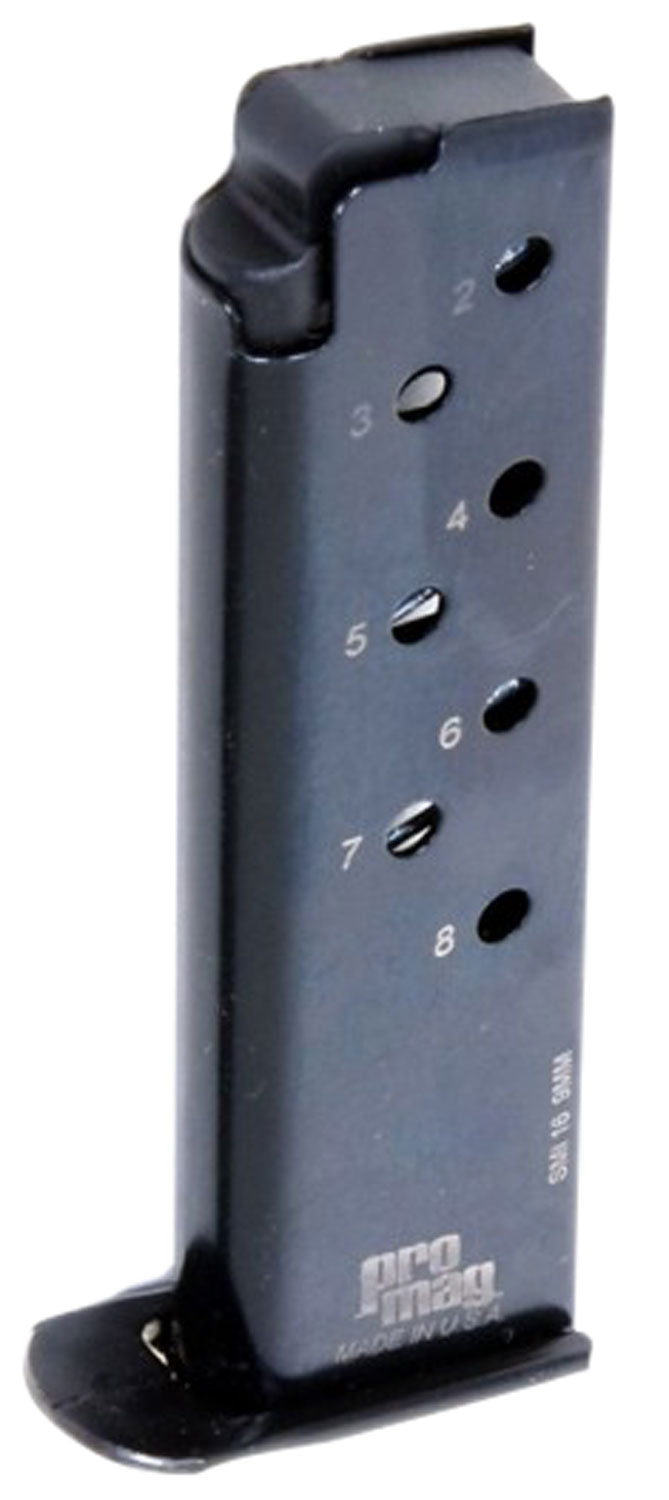 ProMag SMI16 8rd 9mm Luger Single Stack Magazine for S&W M39 Blued Steel