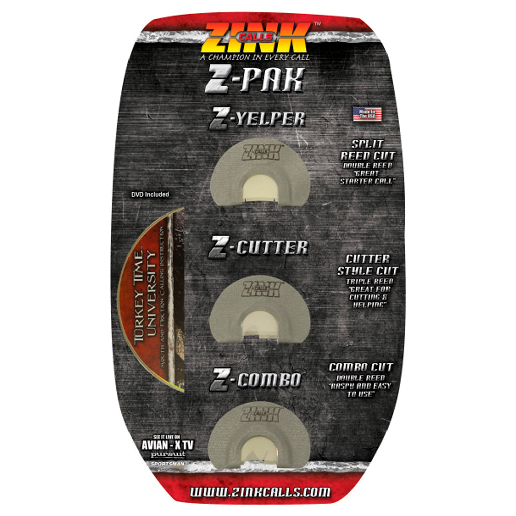 Zink Z-PAK Turkey Mouth Call 3-Pack