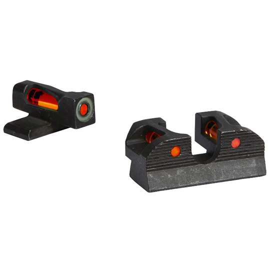 XRay1 Enhanced Day Sight Set No8 Red Front No8 Red Rear No8 Black Rear Round Notch