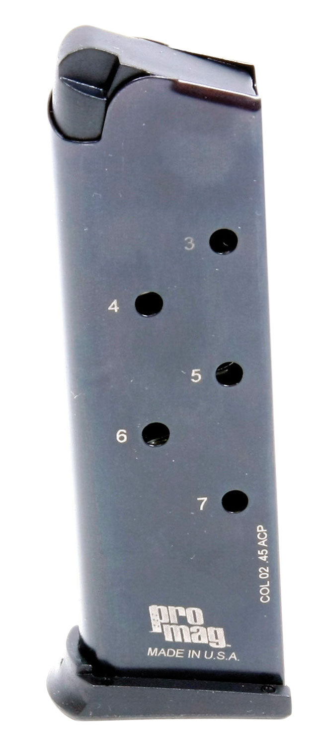 ProMag COL02 7rd .45 ACP Replacement Magazine for 1911 Government Blued Steel