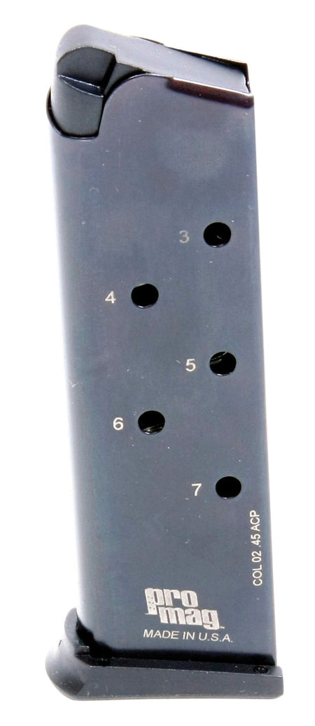 ProMag COL02 7rd .45 ACP Replacement Magazine for 1911 Government Blued Steel