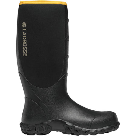 LaCrosse Alpha Lite Waterproof Rubber Boot Black 5mm Size 10