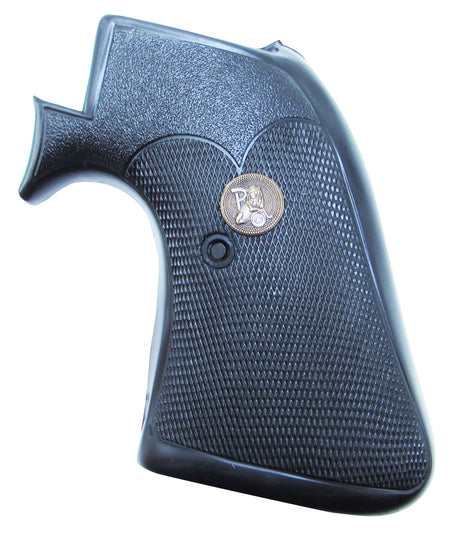 Pachmayr 03163 Presentation Grip Checkered Black Rubber for Ruger Super Blackhawk Square Trigger Guard