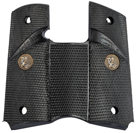 Pachmayr 02545 Signature Grip Wraparound Checkered Black Rubber for Colt Officer Pistol