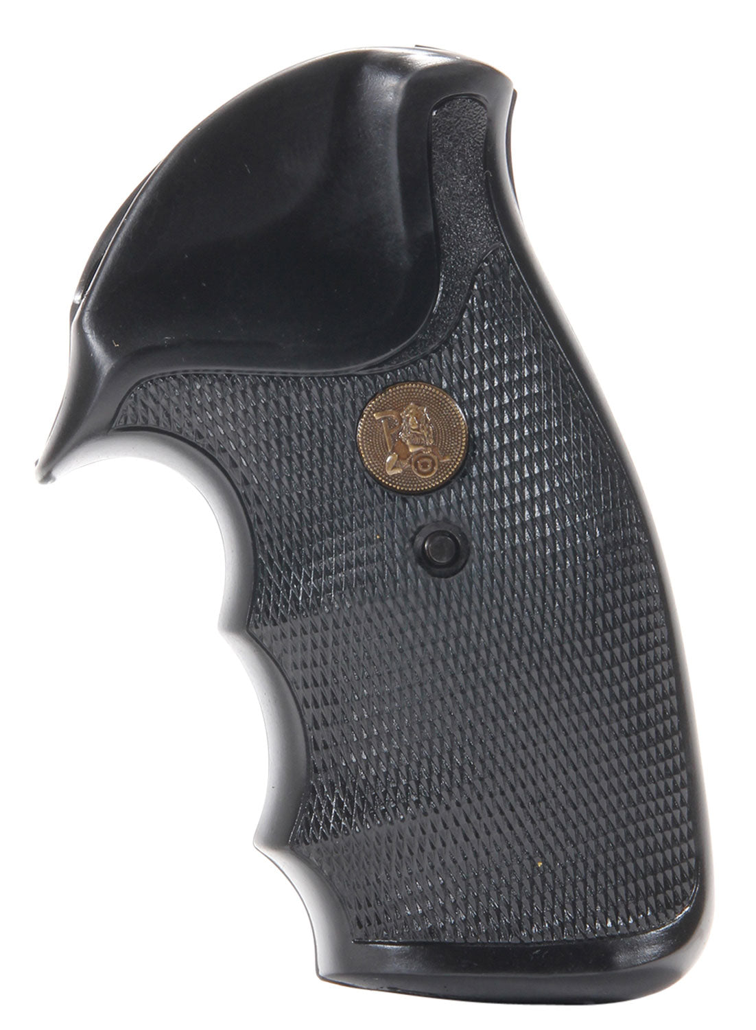 Pachmayr 02521 Gripper Grip Checkered Black Rubber with Finger Grooves for Charter Arms Revolvers