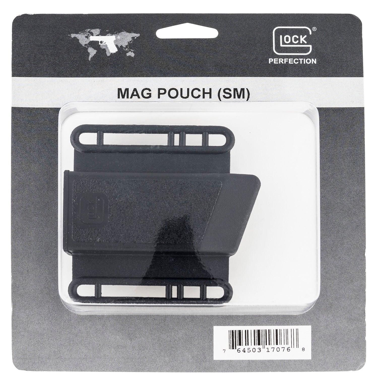 Glock MP17076 OWB Mag Pouch Black Polymer Belt Loop Mount Up To 2.25" Fits G17/19/22/23/36/27/34/35