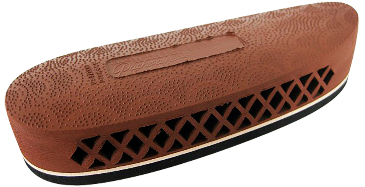 Pachmayr 00007 F325 Deluxe Recoil Pad, Brown with White Line, Medium, Rubber for Rifle/Shotgun