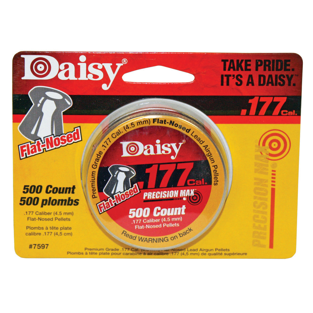 Daisy .177 Cal. Flat-Nose Lead Pellets 500 ct. Tin