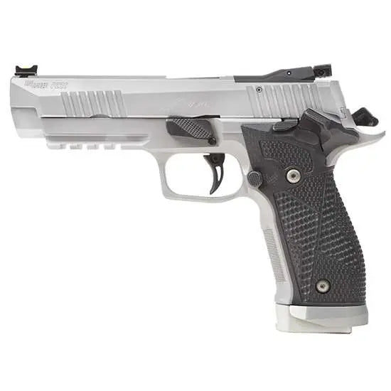 SIG SAUER P226 XFIVE 9MM STS PSTL 5"BBL, AX3 TRIGGER, HOGUE GRIP, 3-20RD MAGS