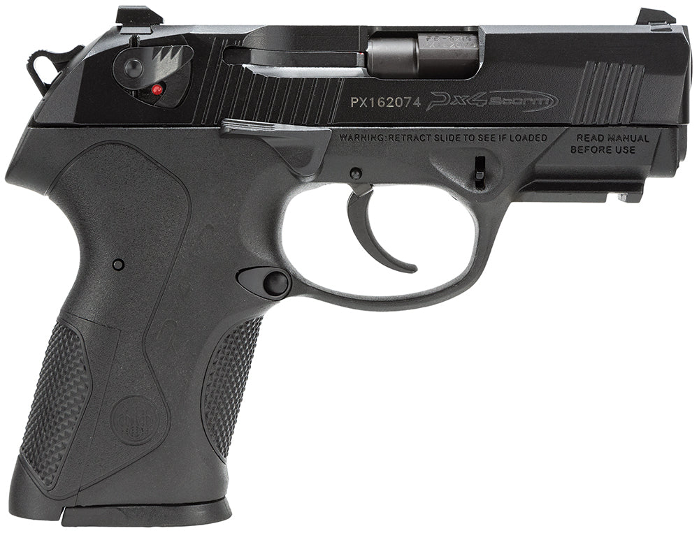 Beretta USA JXC9F20 Px4 Storm Compact 9mm Luger 10+1 3.27" Black Steel Barrel, Black Bruniton Serrated Steel Slide, Black Polymer Frame w/Picatinny Rail & Interchangeable Backstrap Grip, Ambidextrous