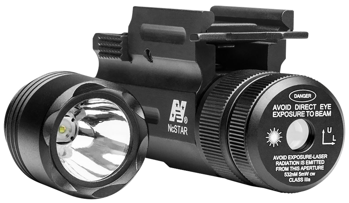 NcStar AQPTFLG Flashlight and Green Laser Combo Black Anodized 150 Lumens Cree LED QD Weaver Mount
