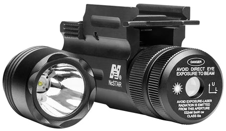 NcStar AQPTFLG Flashlight and Green Laser Combo Black Anodized 150 Lumens Cree LED QD Weaver Mount