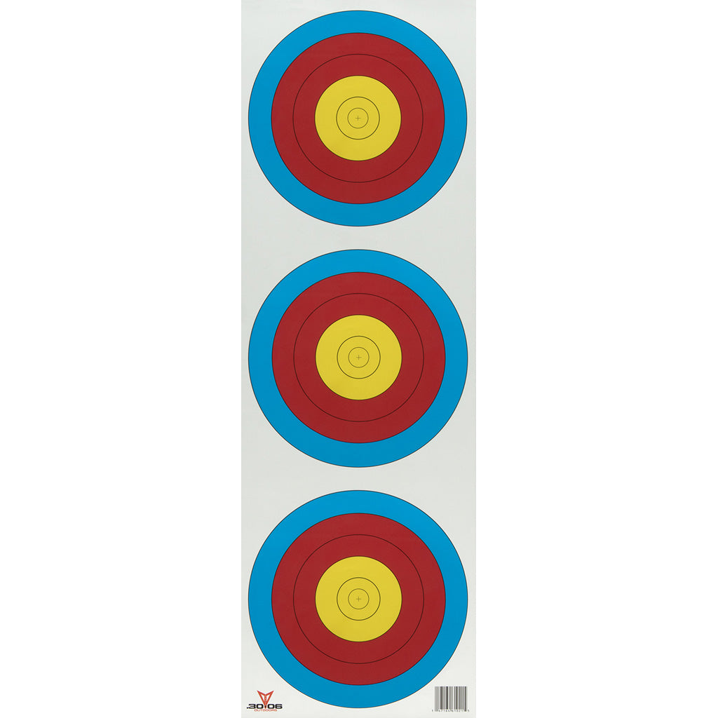 30-06 Paper Targets 3 Spot Vertical 100 Pack