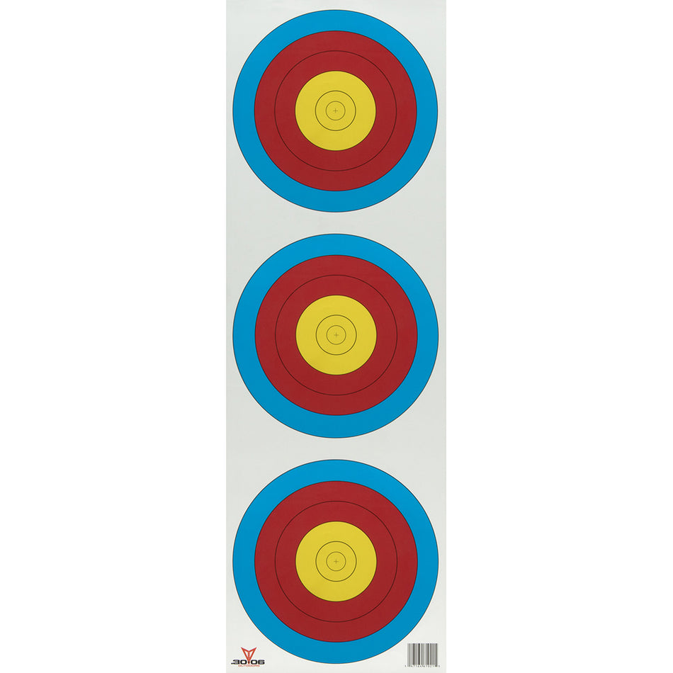 30-06 Paper Targets 3 Spot Vertical 100 Pack