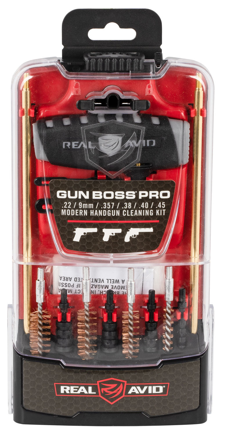 Real Avid AVGBPROP Gun Boss Pro Handgun Cleaning Kit Multi-Caliber with Case