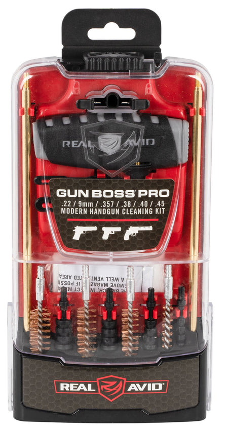 Real Avid AVGBPROP Gun Boss Pro Handgun Cleaning Kit Multi-Caliber with Case