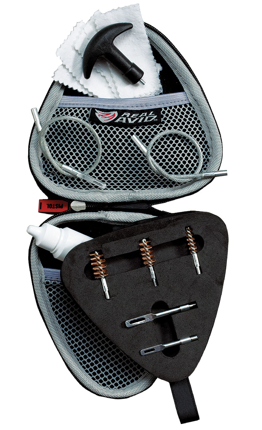 Real Avid Gun Boss Multi-Caliber Handgun Cleaning Kit with Weather Resistant Nylon Case