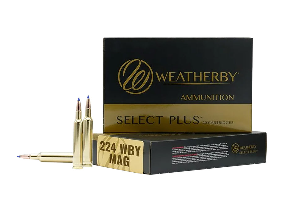 Weatherby  .224 Weatherby Mag 37 gr PolyTip ammo