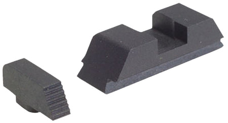 AmeriGlo GT504 Range Series Sight Set for Glock - Black Serrated Front & Black Rear