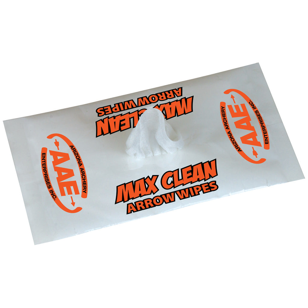 AAE Max Clean Arrow Wipes 10-Pack Arrow Shaft Cleaner
