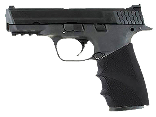 Hogue HandAll Hybrid Grip Sleeve Textured Black Rubber with Finger Grooves for S&W M&P