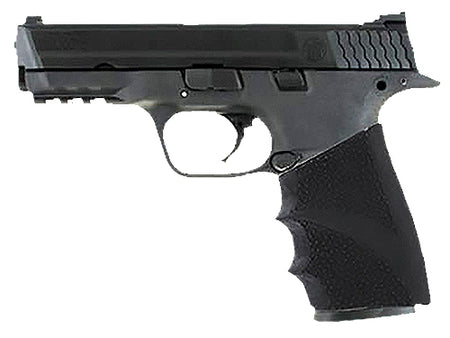 Hogue HandAll Hybrid Grip Sleeve Textured Black Rubber with Finger Grooves for S&W M&P