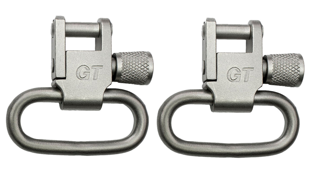 GrovTec GTSW03 Locking Rifle Swivel 1" Satin Nickel Steel