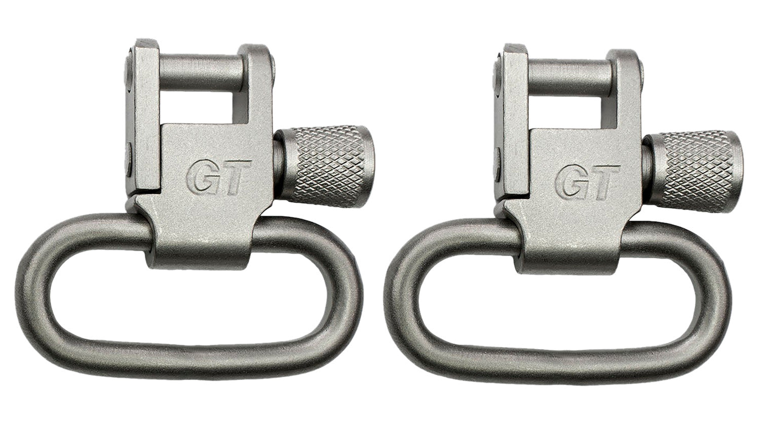 GrovTec GTSW03 Locking Rifle Swivel 1" Satin Nickel Steel