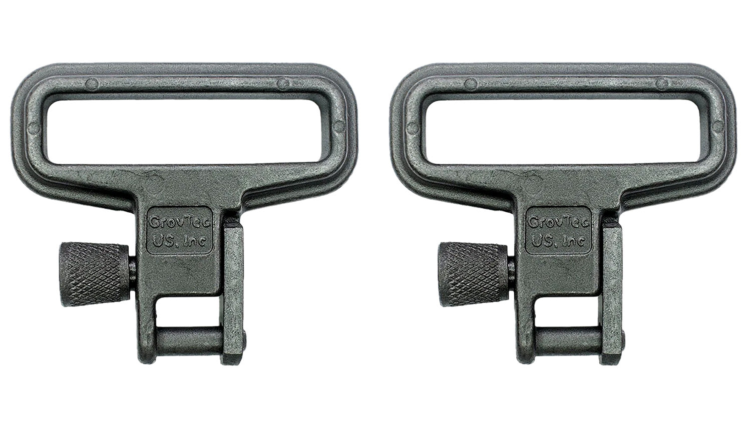 GrovTec GTSW05 Mil-Force Swivel Set Rifle 1.25" Black Zinc Phosphate Steel