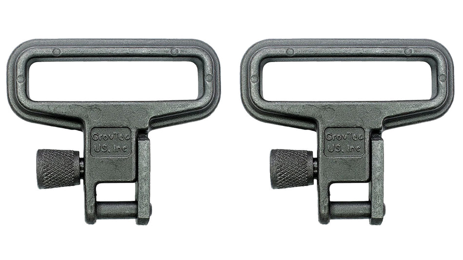 GrovTec GTSW05 Mil-Force Swivel Set Rifle 1.25" Black Zinc Phosphate Steel
