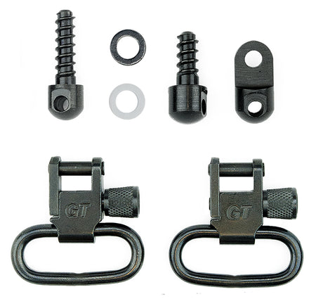 GrovTec GTSW27 Locking Rifle Swivel Set 1" Black Oxide for Ruger 10/22