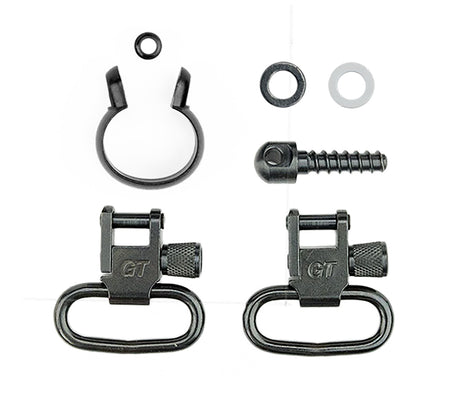 GrovTec GTSW41 Barrel Band Swivel Set 1" Black Steel for Uberti 1866/1873
