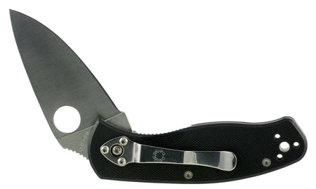 Spyderco C136GP Persistence 2.77" Folding Drop Point Plain 8Cr13MoV SS Blade Black G10 Handle with Pocket Clip