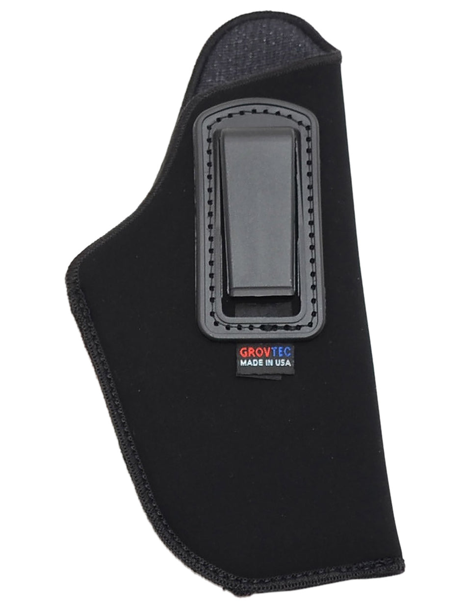 GrovTec GTHL14115R Inside the Pants IWB Holster Size 15 Black Suede Belt Clip Large Semi-Auto 3-4" Barrel Right Hand