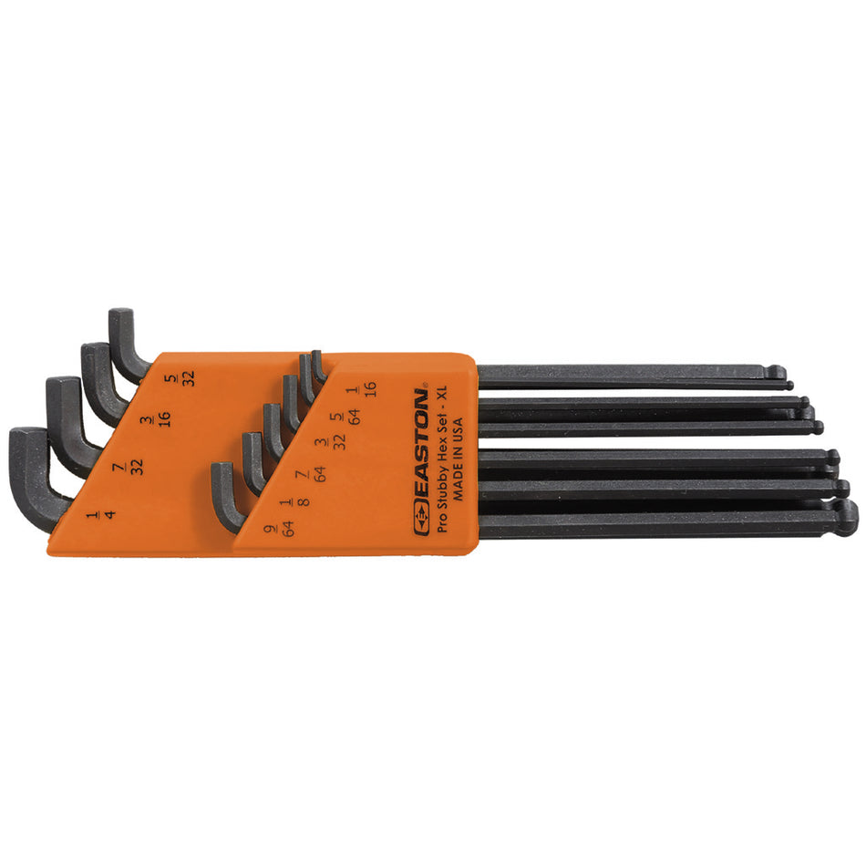 Easton Pro Stubby Hex Wrench Set for Archery 1/16-1/4 in.