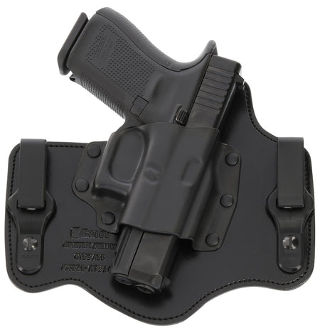 Galco KingTuk Deluxe IWB Holster for Glock 17/22/Ruger Security-9 - Black Kydex/Leather, Right Hand