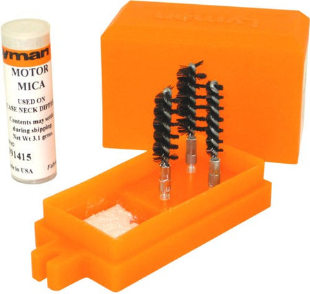 Lyman Case Neck Dipper Kit with Brushes and Mica