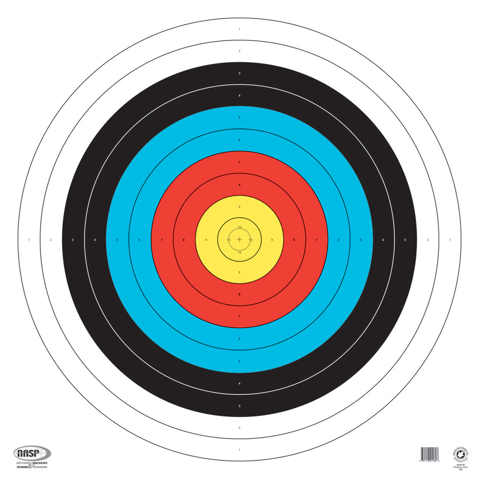 Maple Leaf NASP Competition Archery Target Face 80 cm Tag Weight 25-Pack
