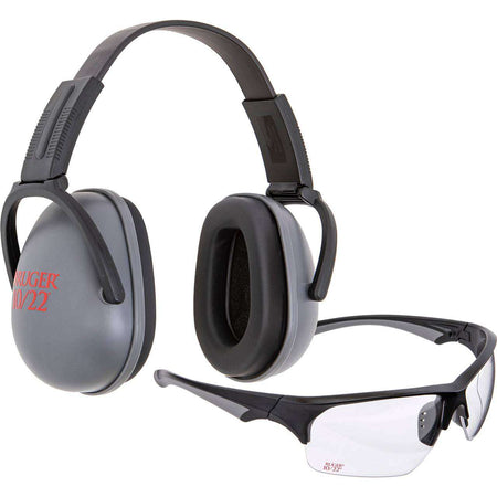 Allen Ruger 10/22 Passive Ear Muffs and Shooting Glasses Combo