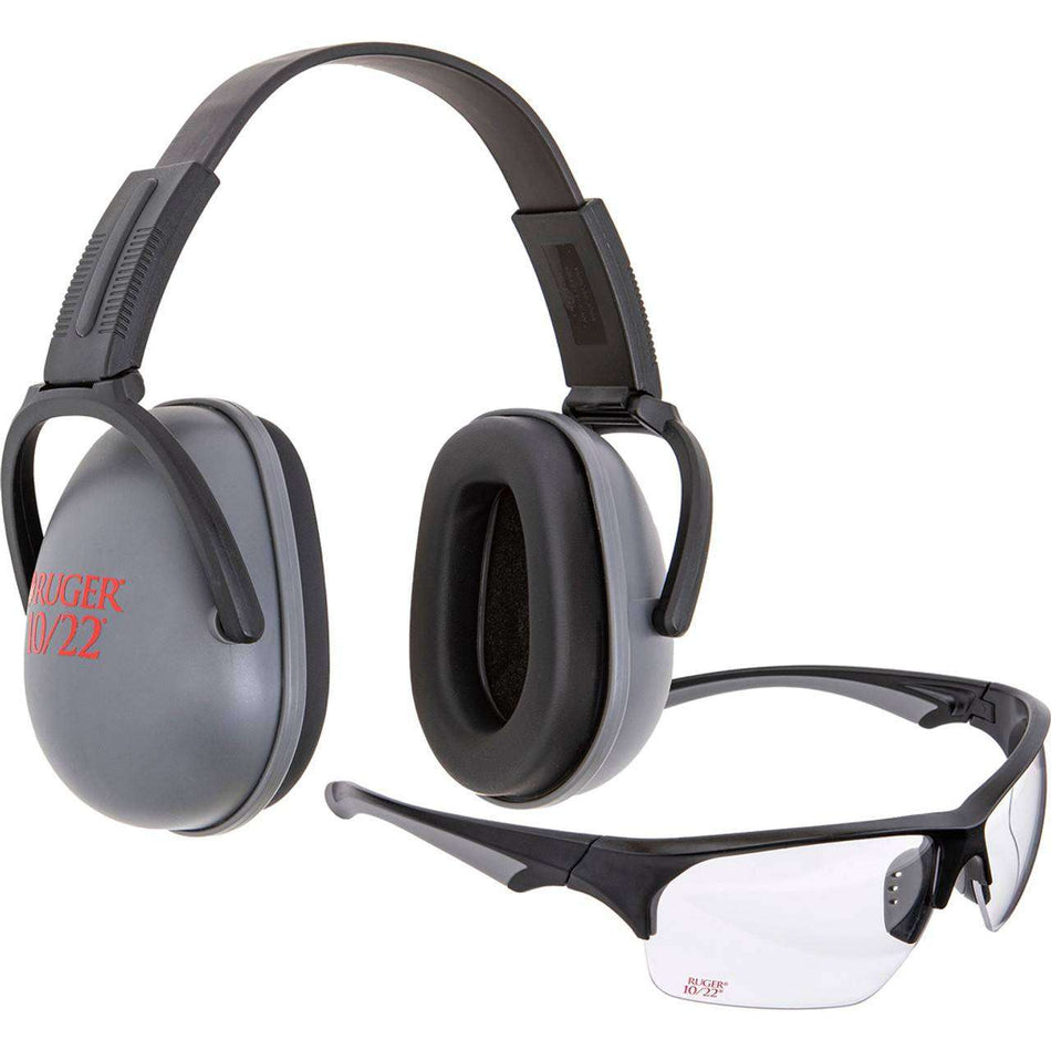 Allen Ruger 10/22 Passive Ear Muffs and Shooting Glasses Combo