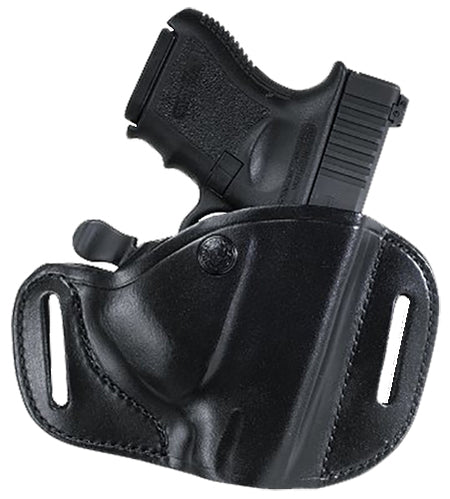 Bianchi 22156 82 CarryLok OWB Holster Size 11D Black Leather, Fits Glock 26/27/Ruger Max-9/Taurus GX4, Belt Up to 1.75", Right Hand
