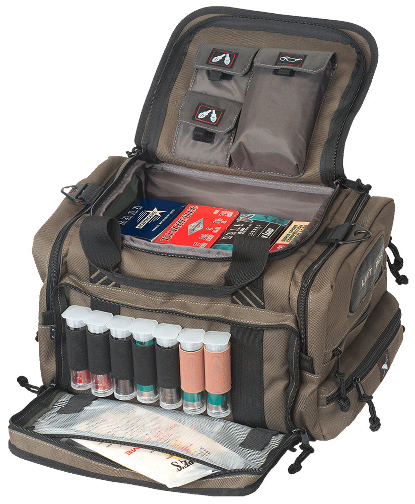 GPS Bags 1411SC Sporting Clays Range Bag OD Green Nylon Holds 8-10 Shot Shell Boxes with Rain Cover