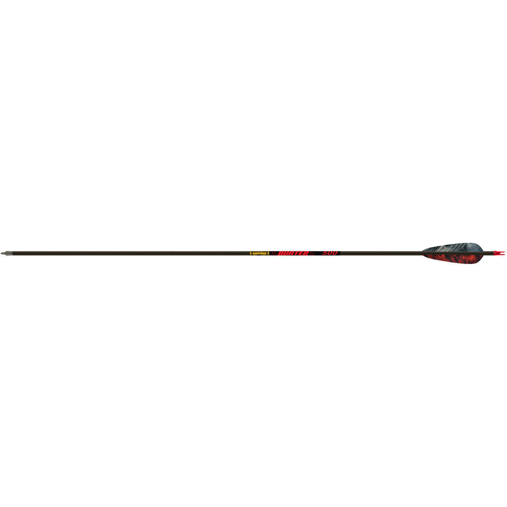 Gold Tip Hunter Carbon Arrows 500 Spine 4 in. Feather Fletched 6-Pack