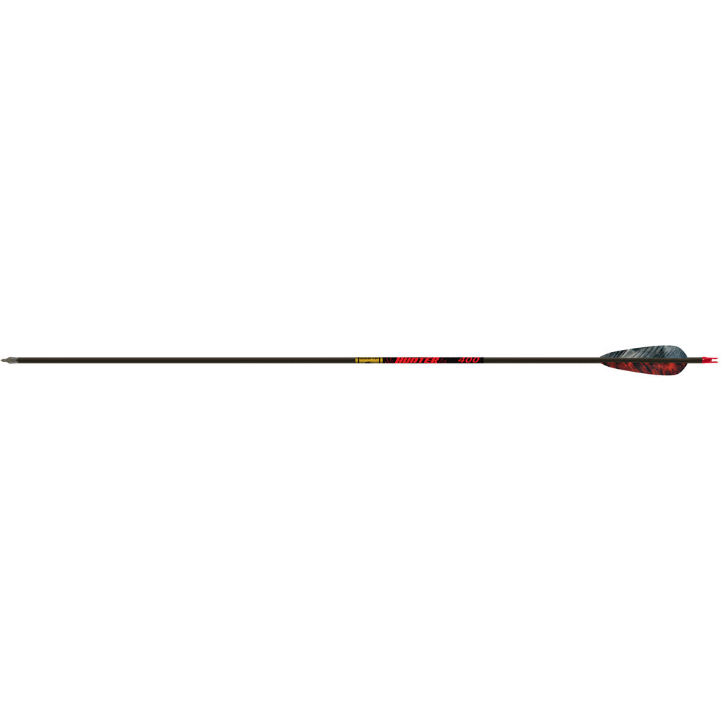 Gold Tip Hunter Carbon Arrows 400 Spine 4 in. Feather Fletched 6-Pack