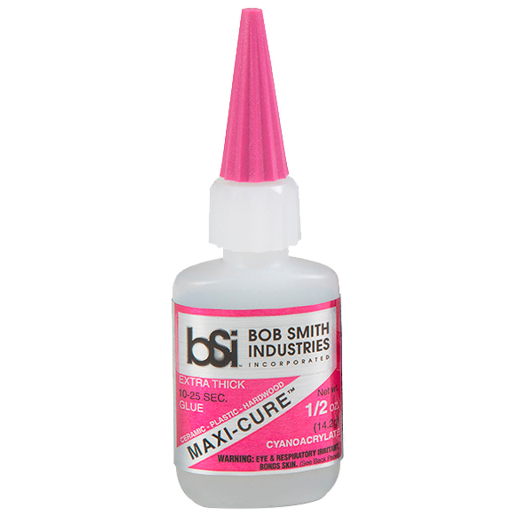 Bob Smith Maxi-Cure Extra Thick Fast Set Archery Fletching Glue 1/2 oz.