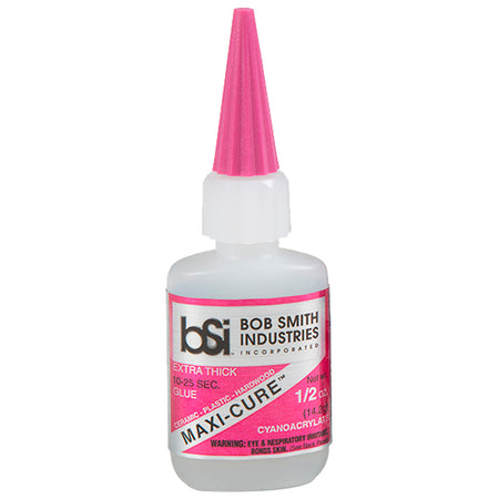Bob Smith Maxi-Cure Extra Thick Fast Set Archery Fletching Glue 1/2 oz.
