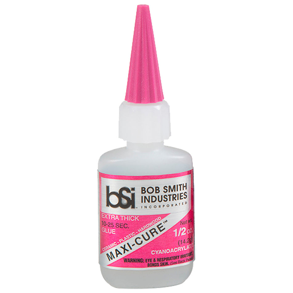 Bob Smith Maxi-Cure Extra Thick Fast Set Archery Fletching Glue 1/2 oz.